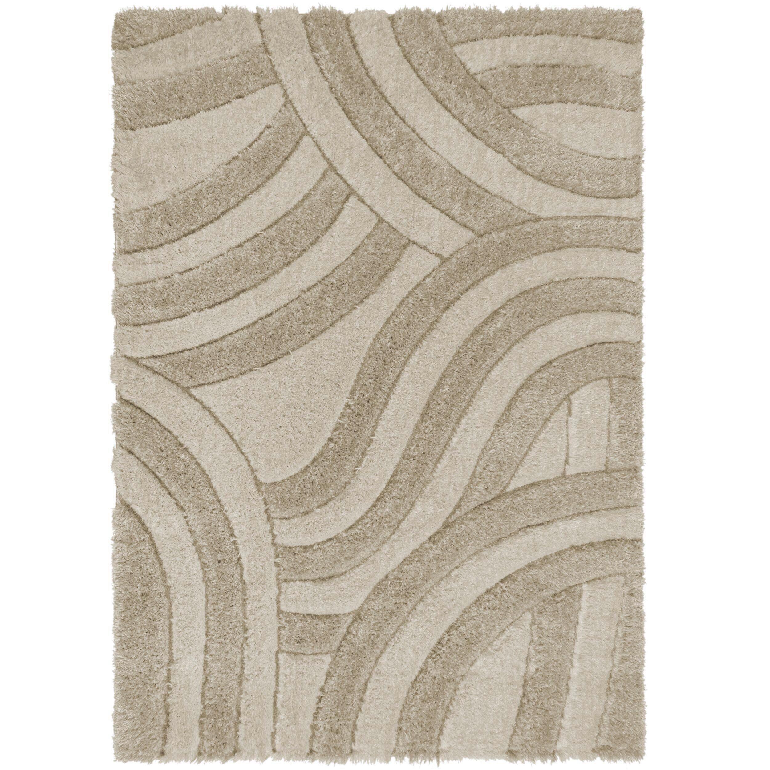 Shaggy Velvet Carved Natural 80x150 - Beige, Basics, Textil (80/150cm)