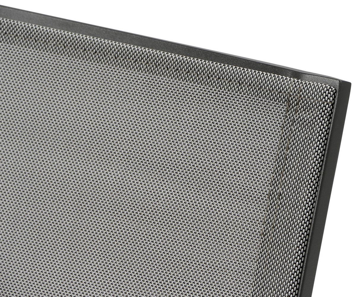 Loungegarnitur 5-Tlg Velia aus Metall - Anthrazit/Schwarz, KONVENTIONELL, Keramik/Textil - Siena Garden