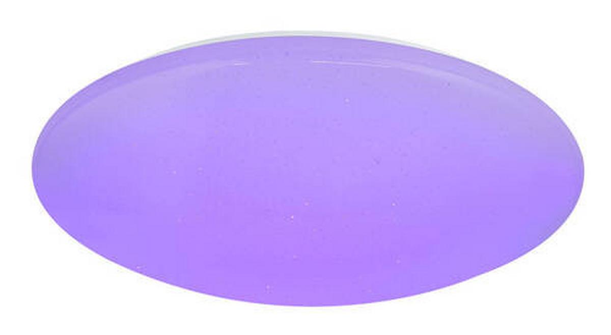 LED-Deckenleuchte Opal Weiß D: 50 cm - Opal/Weiß, Basics, Kunststoff/Metall (50/12cm) - Globo