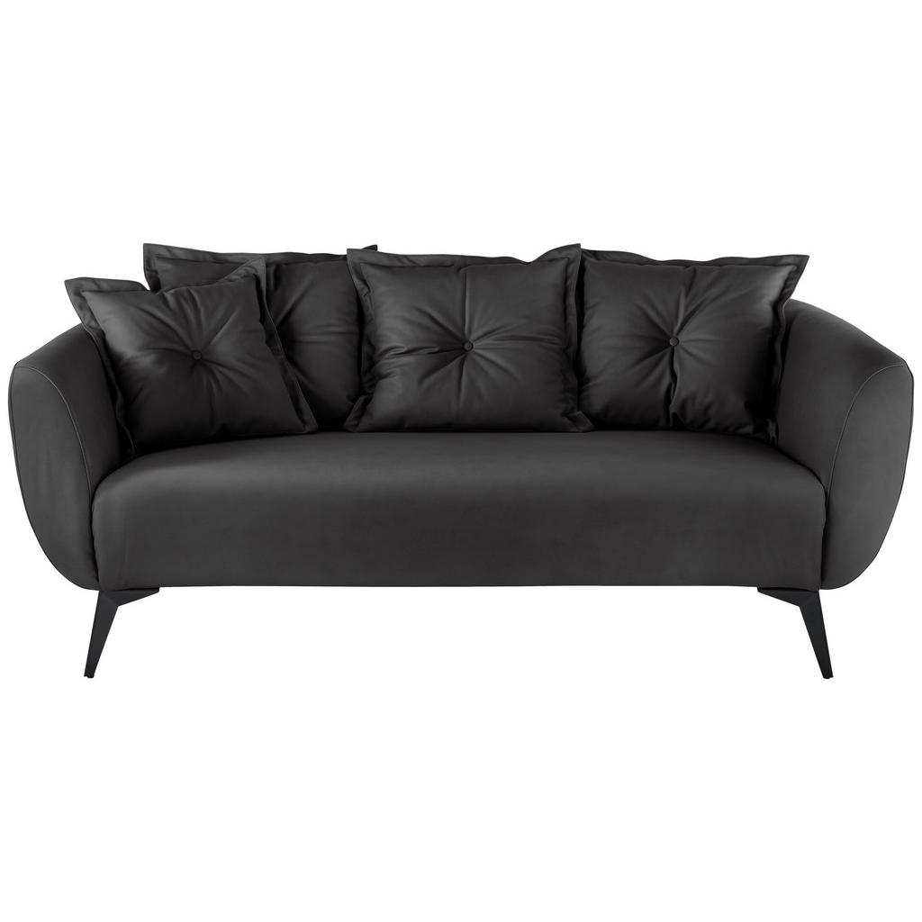 2,5 Sitzer Sofa Baggio Schwarz B: 196 Cm