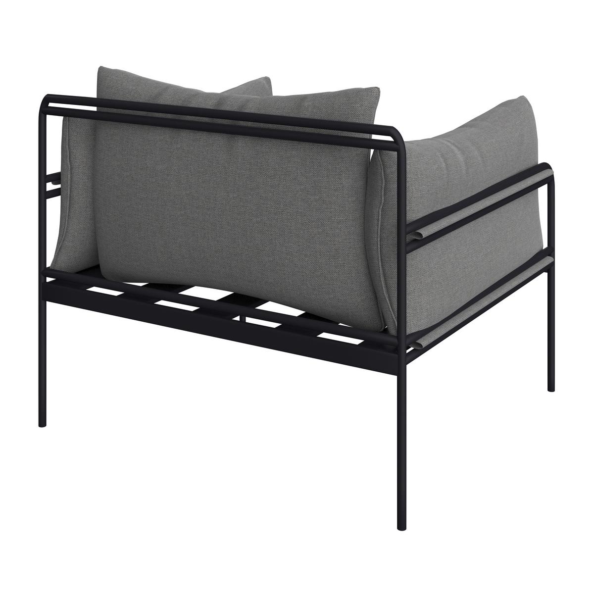 Záhradná sedacia súprava ANNY - sivá/antracitová, Modern, kov/textil (218/69/76cm) - Bessagi Garden