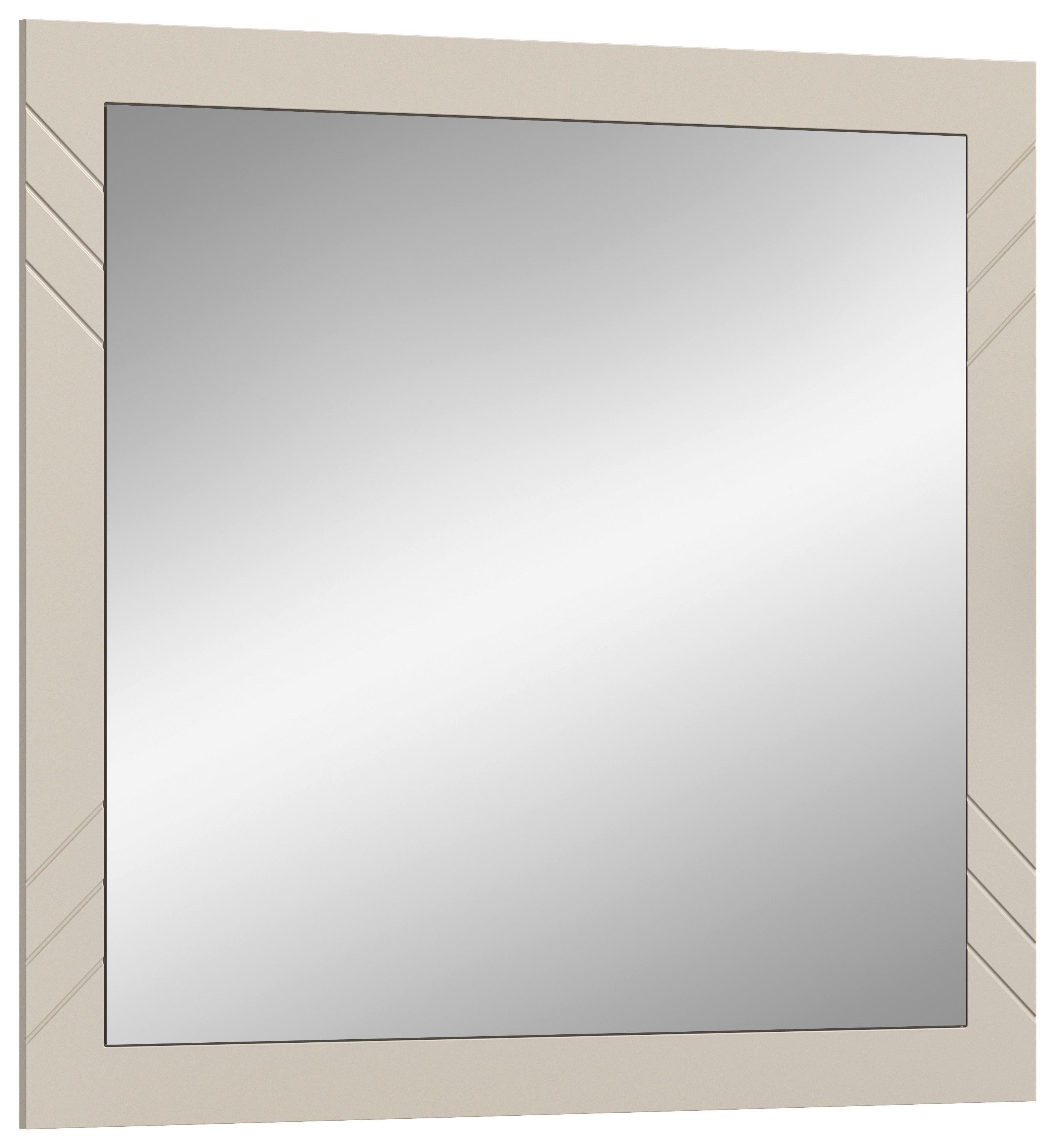 Spiegel Notes Sandbeige B: 80 cm - Design, Glas/Holzwerkstoff (80/80/2cm) - MID.YOU