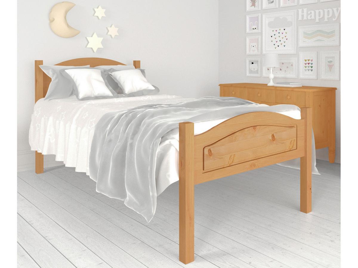Bett Bolton Naturfarben 90x200cm - Naturfarben, Design, Holz (90/200cm) - MID.YOU