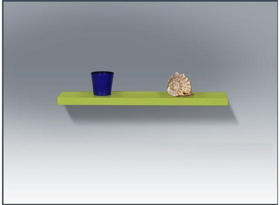 Nástenná Polica 100 Cm - svetlozelená, Moderný, drevený materiál (100/4,4/24cm) Nástenná Polica 100 Cm - svetlozelená, Moderný, drevený materiál (100/4,4/24cm)