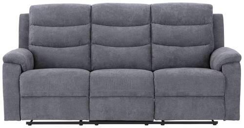 TŘÍMÍSTNÁ POHOVKA MANCHESTER-BASED- - šedá/černá, Konvenční, textil/plast (208/102/93cm) - Based