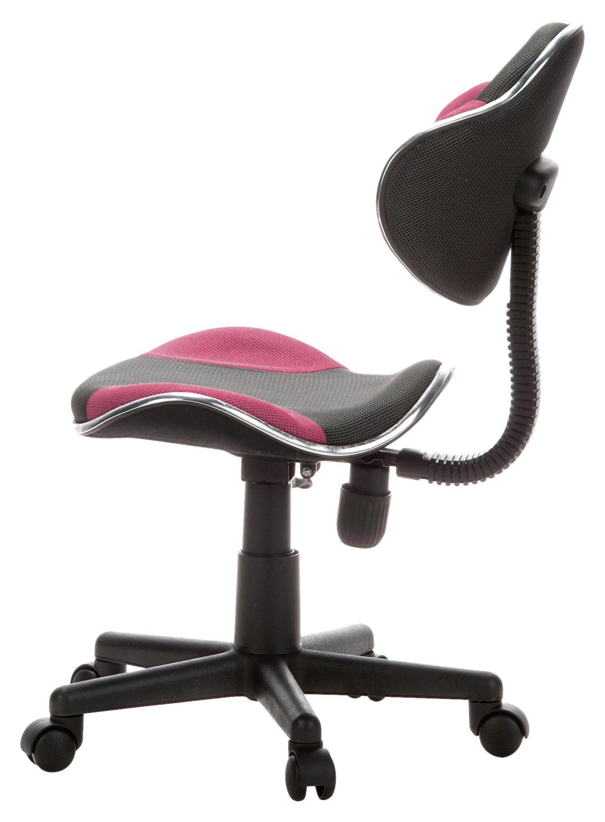 Jugenddrehstuhl Kiddy Gti 2 Pink/ Grau - Pink/Grau, Basics, Kunststoff (45/86-101/42cm) - MID.YOU