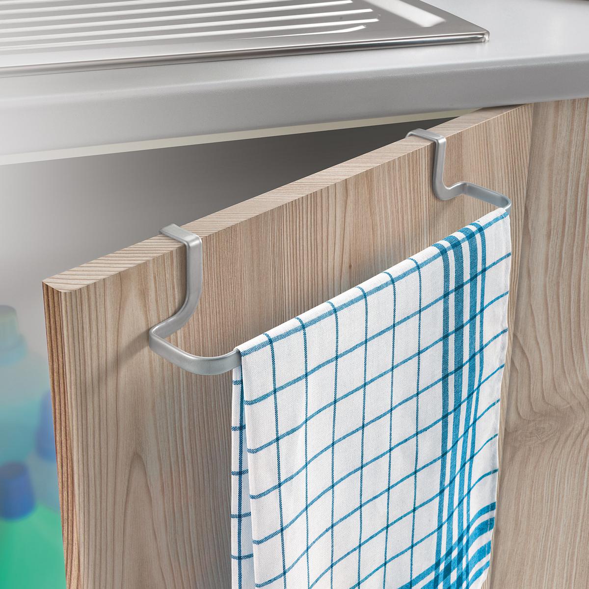 Handtuchhalter Galileo Zum Einhängen Metall B: 30 cm - Silberfarben, Basics, Metall (30/8/5cm) - Metaltex