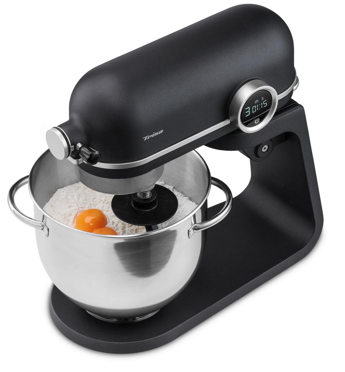 Küchenmaschine Kitchen Professinal Anthrazit 800 W - Edelstahlfarben/Anthrazit, Basics, Metall (26/40/37cm) - Trisa Electronics