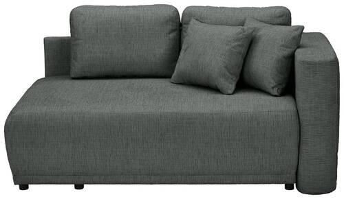 Recamiere Nello Anthrazit Mit Schlaffunktion - Anthrazit/Schwarz, KONVENTIONELL, Textil (171/73/93cm) - MID.YOU
