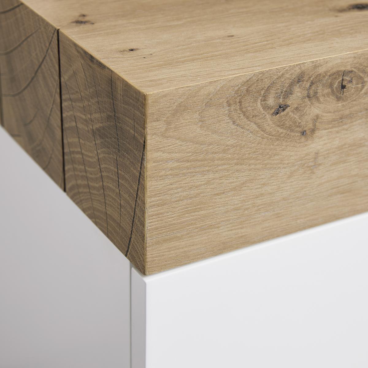 Botník CARA - bílá/barvy dubu, Moderní (60/45/40cm) - Bessagi Home