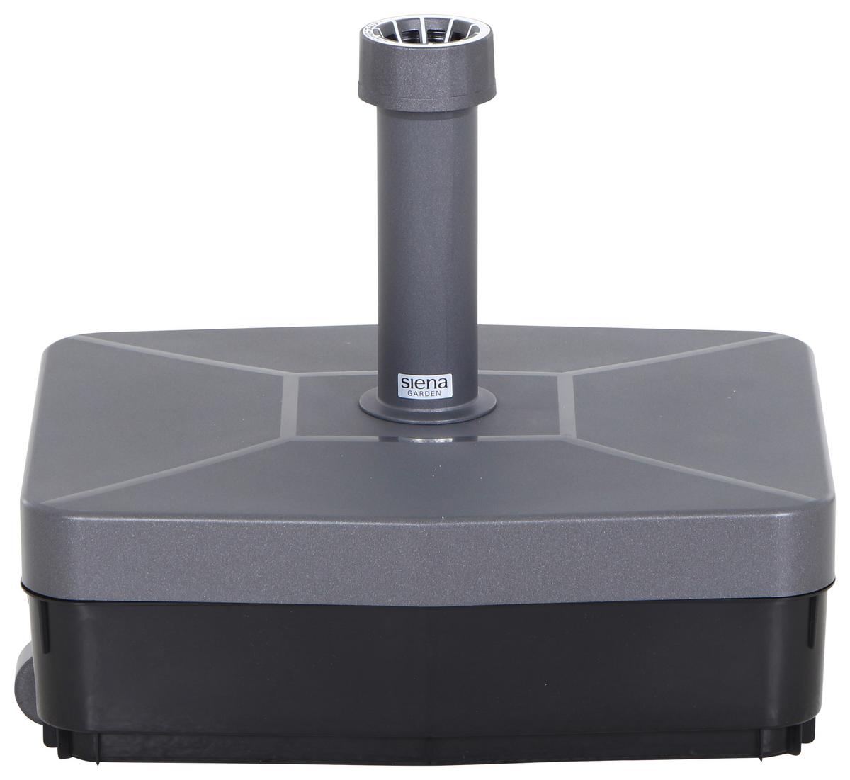 Schirmständer Kunststoff für BxHxT: 49x16x41 cm - Anthrazit, KONVENTIONELL, Kunststoff (49/16/41cm) - Siena Garden