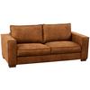 Schlafsofa Texas Cognac Mikrofaser, B: 203 cm - Cognac/Dunkelbraun, Design, Textil (203/85/99cm) - MID.YOU