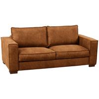 Schlafsofa Texas Cognac Mikrofaser, B: 203 Cm - Cognac/Dunkelbraun, Design, Textil (203/85/99cm) - MID.YOU