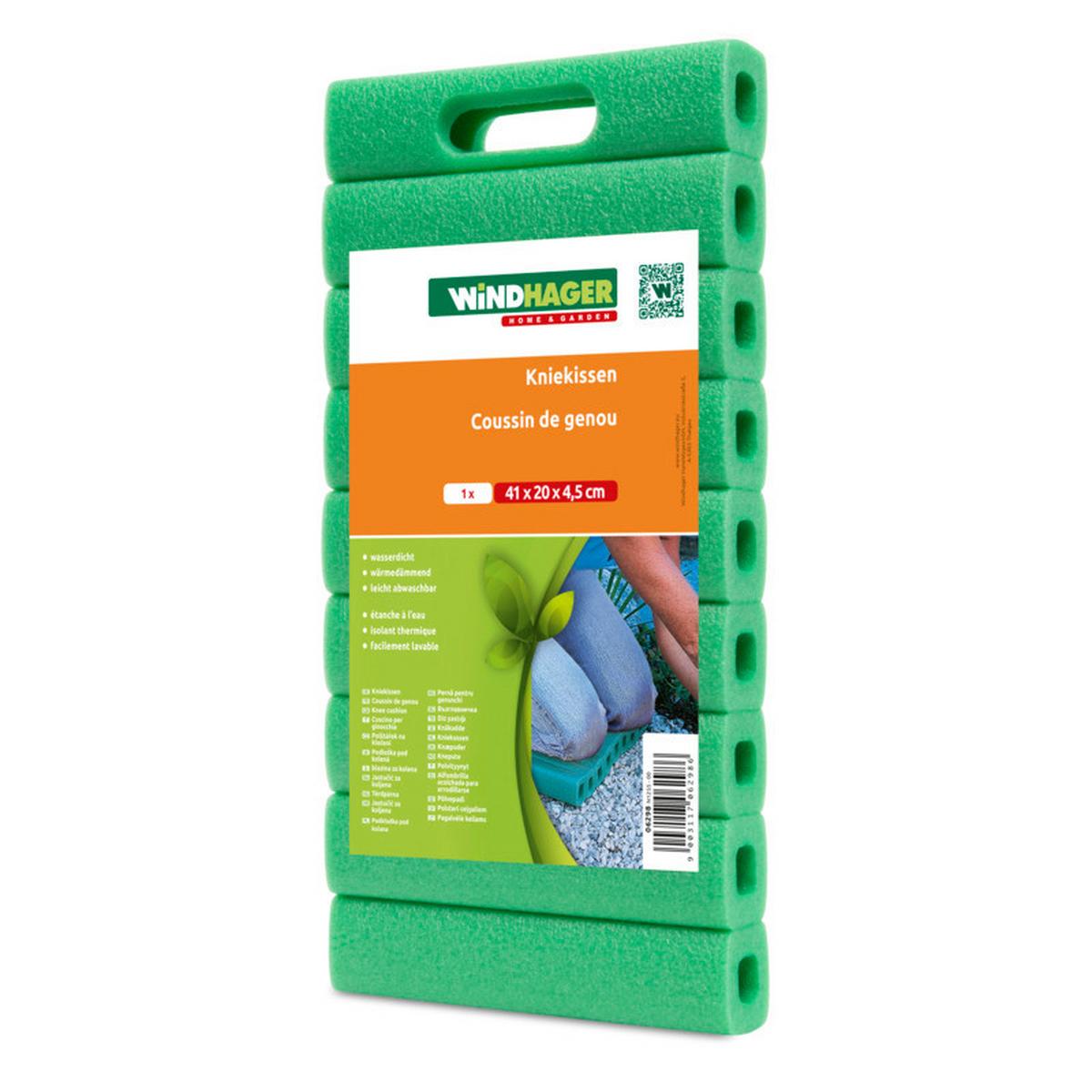 Kniematte 20x41 Cm Kunststoff Grün, Kniekissen - Grün, Basics, Kunststoff (20/41/4,5cm)