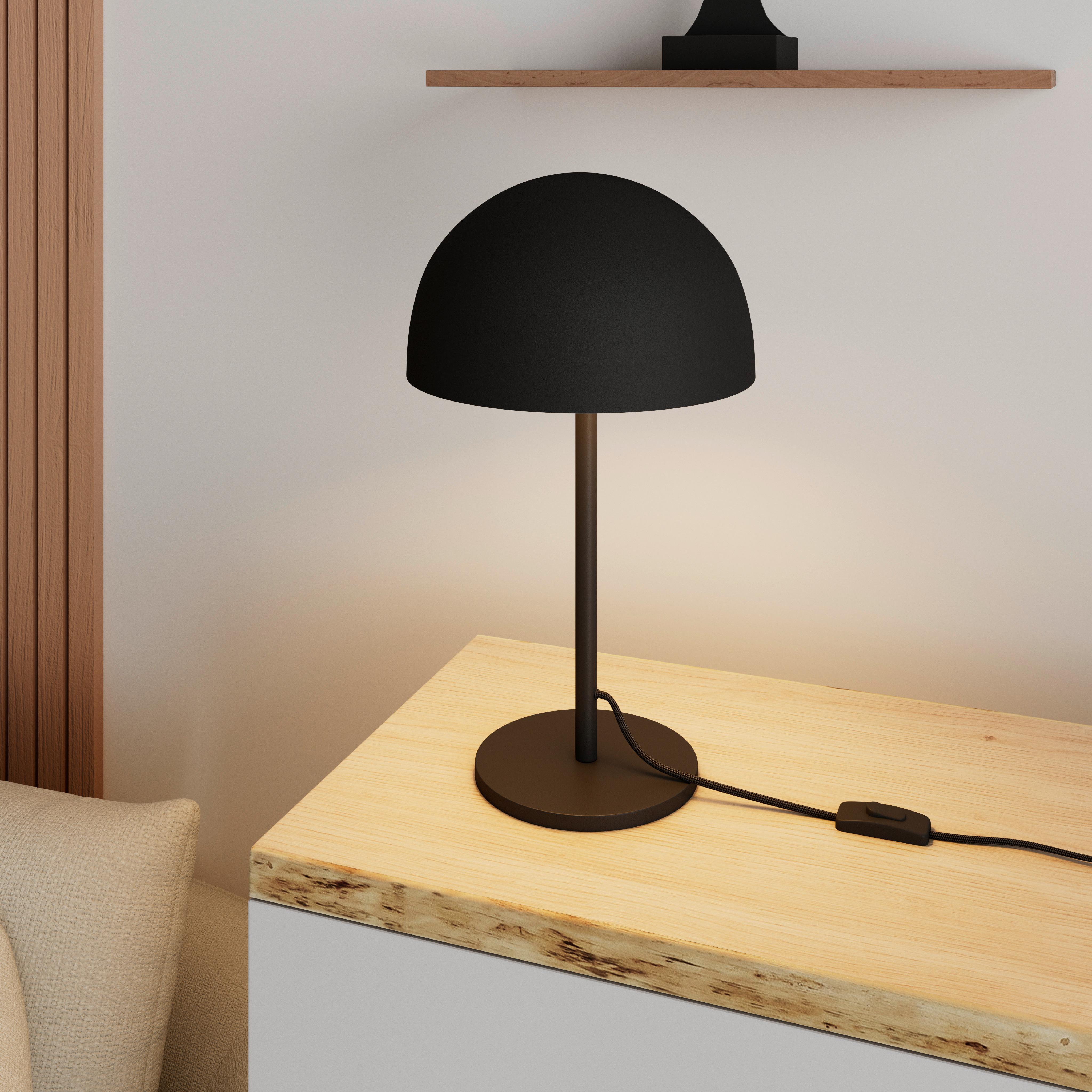 STOLNÍ LAMPA TAILA - černá, Moderní, kov (28/46/28cm) - Bessagi Home