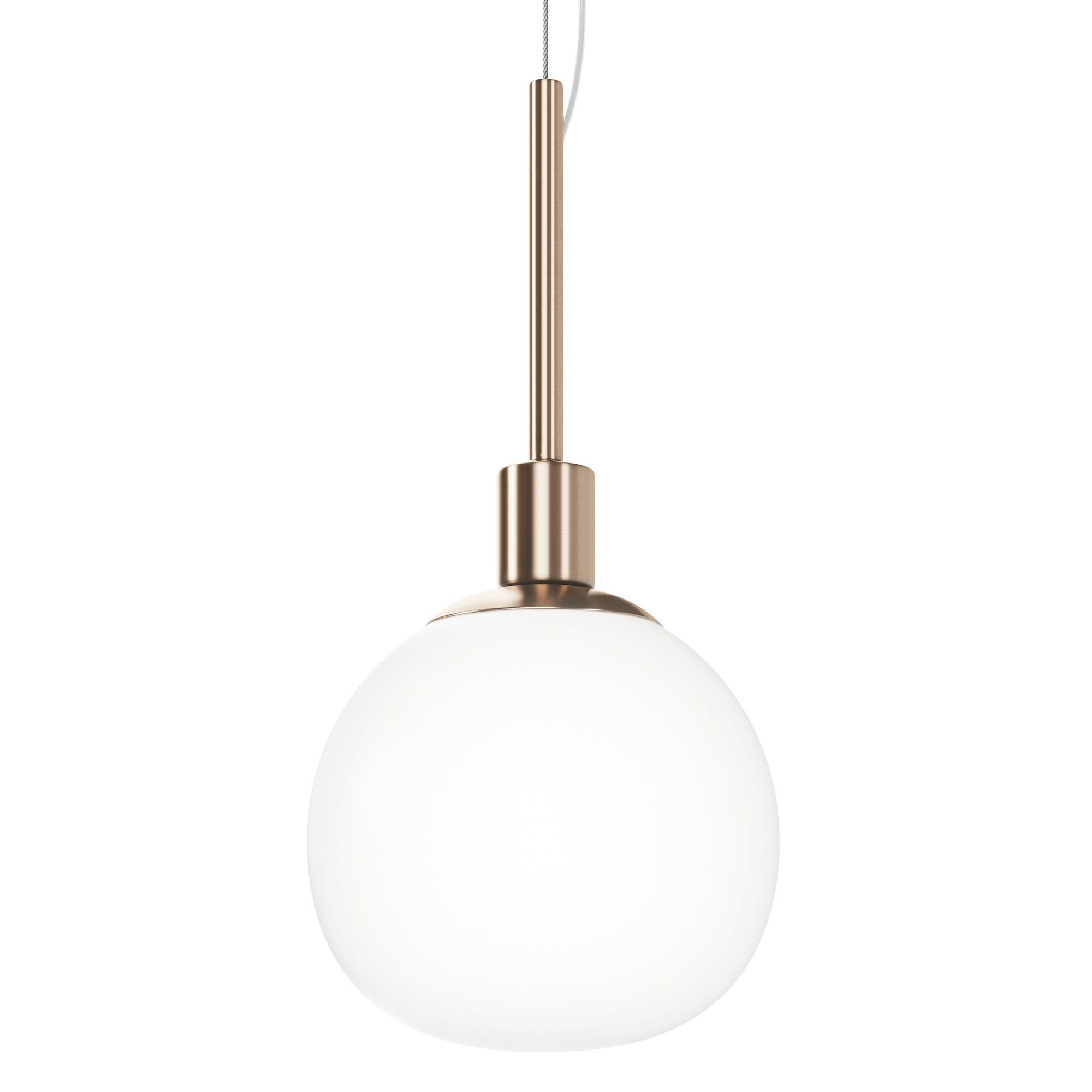 PENDELLEUCHTE ERICH - Messingfarben/Weiß, Trend, Glas/Metall (15/30,5cm) - MAYTONI