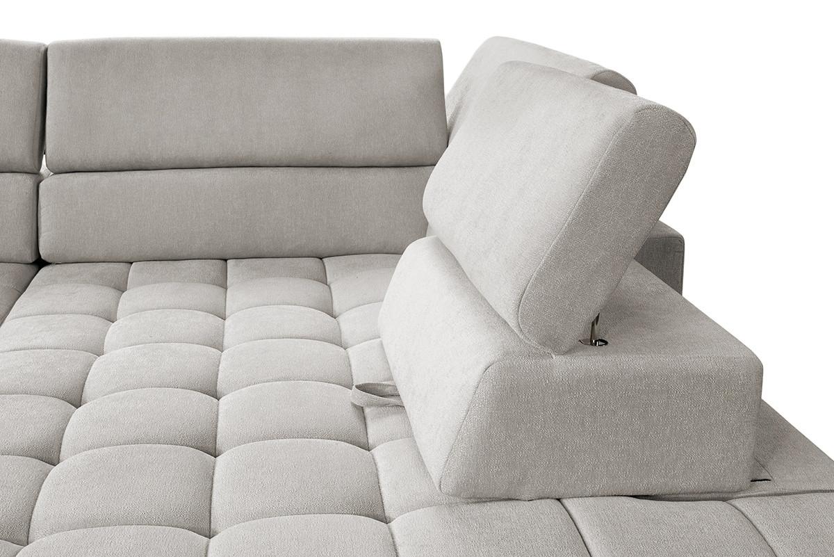 Ecksofa Elias Neu Beige S: 307x201 cm - Beige/Naturfarben, Design, Textil (307/201cm) - Livetastic