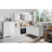 Eckküche White-Premium - Weiß Hochglanz/Weiß, KONVENTIONELL, Holzwerkstoff (310/173cm) - Menke
