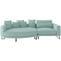 Bigsofa Natalia Türkis S: 150x283 cm - Türkis/Schwarz, Design, Textil (150/283cm) - Livetastic
