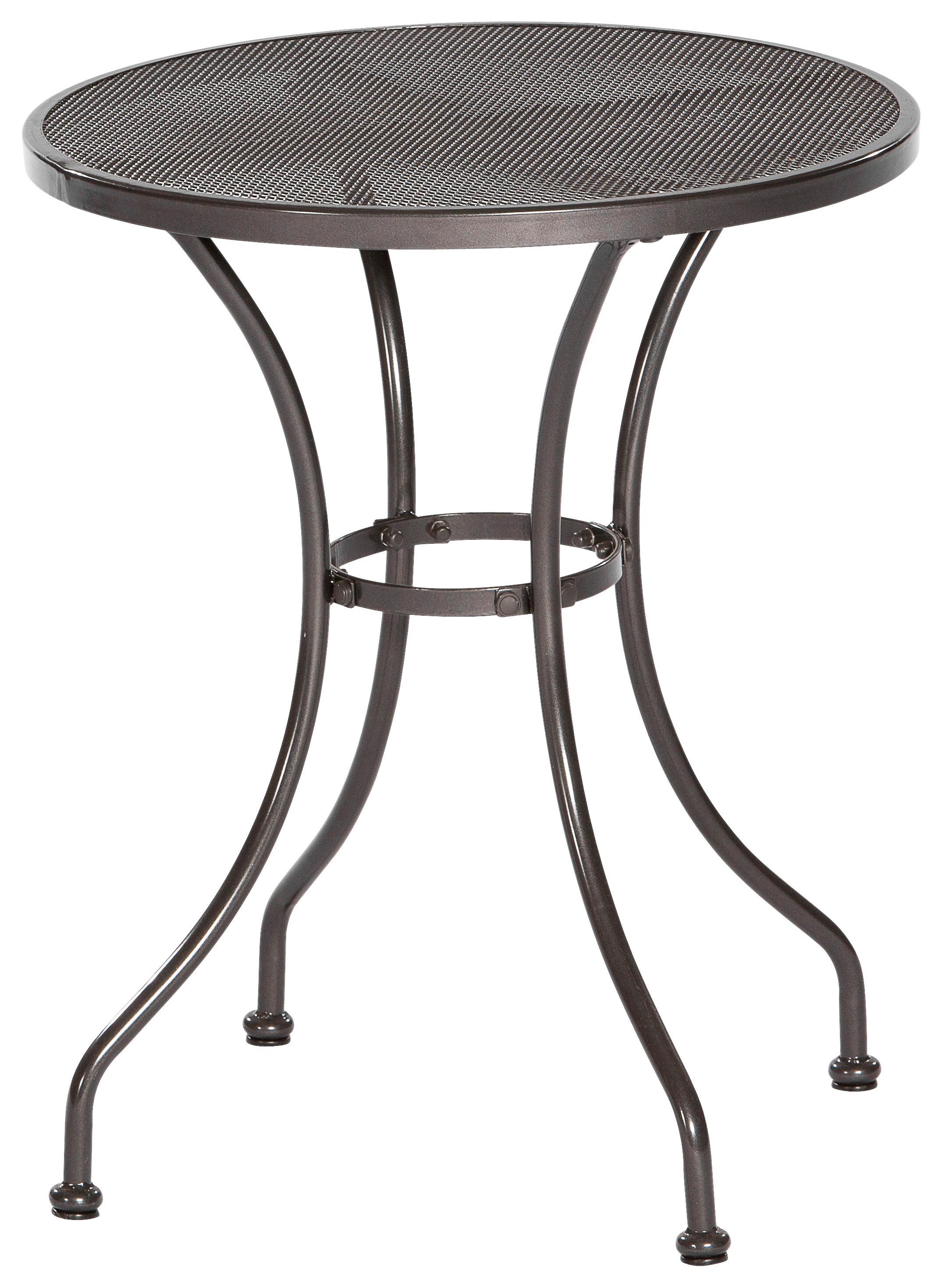 Gartentisch Delos Metall ⌀ 60 cm - Graphitfarben, MODERN, Metall (60/60/75cm) - Gardenson