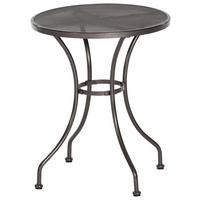 Gartentisch Delos Metall ⌀ 60 cm - Graphitfarben, MODERN, Metall (60/60/75cm) - Gardenson