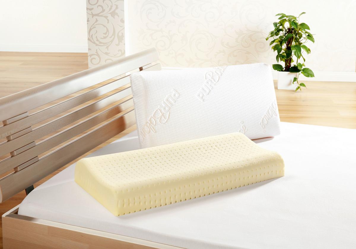 Nackenstützkissen Sleep & Care 40x80 cm Polyurethanschaumkern - Weiß, Basics, Textil (40/80cm) - FAN