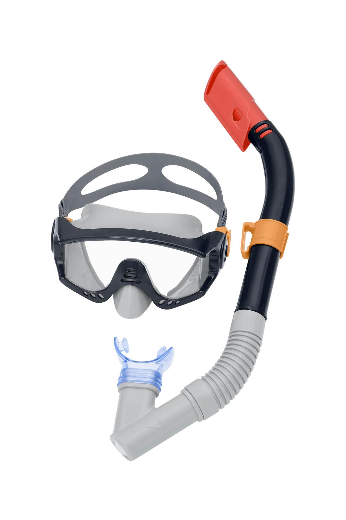 Schnorchelset Calvin - Schwarz/Grün, KONVENTIONELL, Kunststoff (19/37/9,3cm) - Bestway