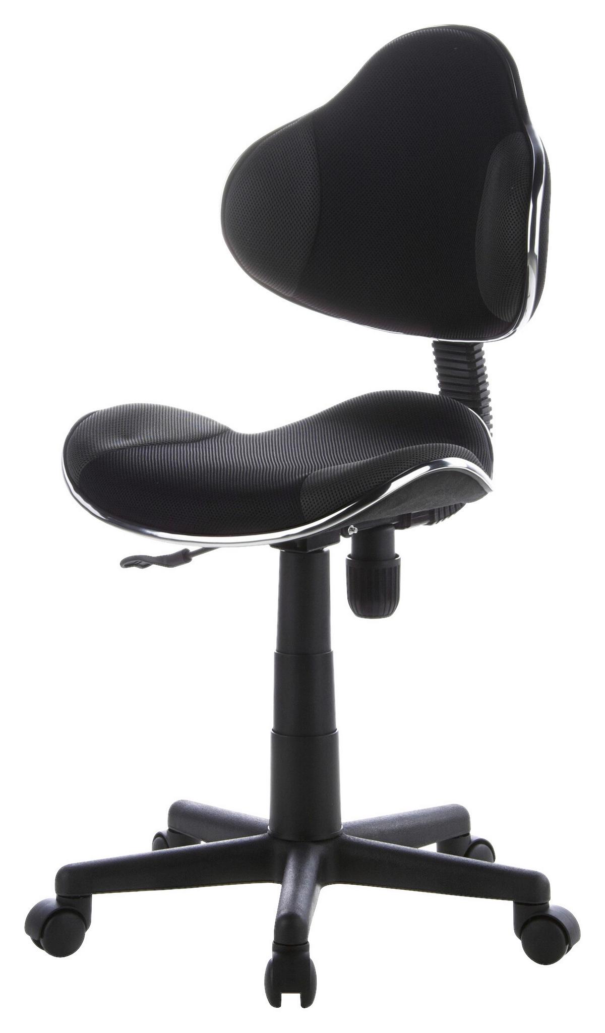 Jugenddrehstuhl Kiddy Gti 2 Grau/Schwarz - Schwarz/Grau, Basics, Kunststoff (45/86-101/42cm) - MID.YOU
