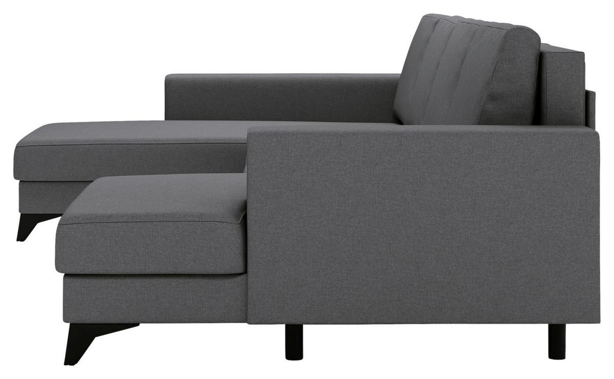 Harvey U Grau U: 190x339x156 Cm - Schwarz/Grau, Design, Textil (190/339/156cm) - Livetastic