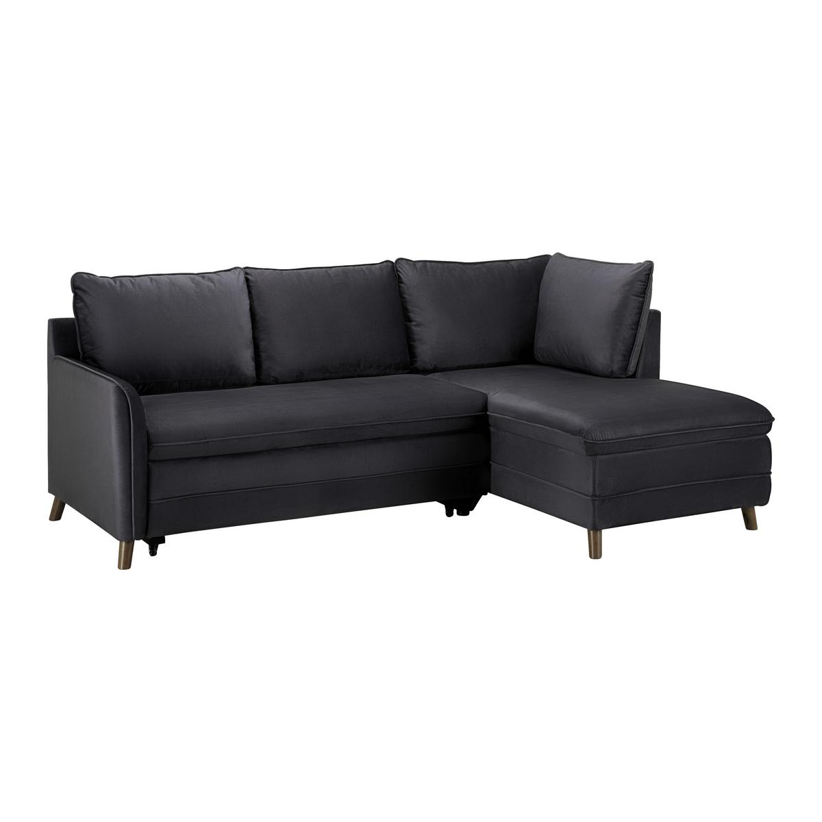 Sedací souprava ANGELINA - šedá/tmavě šedá, Moderní, dřevo/textil (229/87/154cm) - Bessagi Home