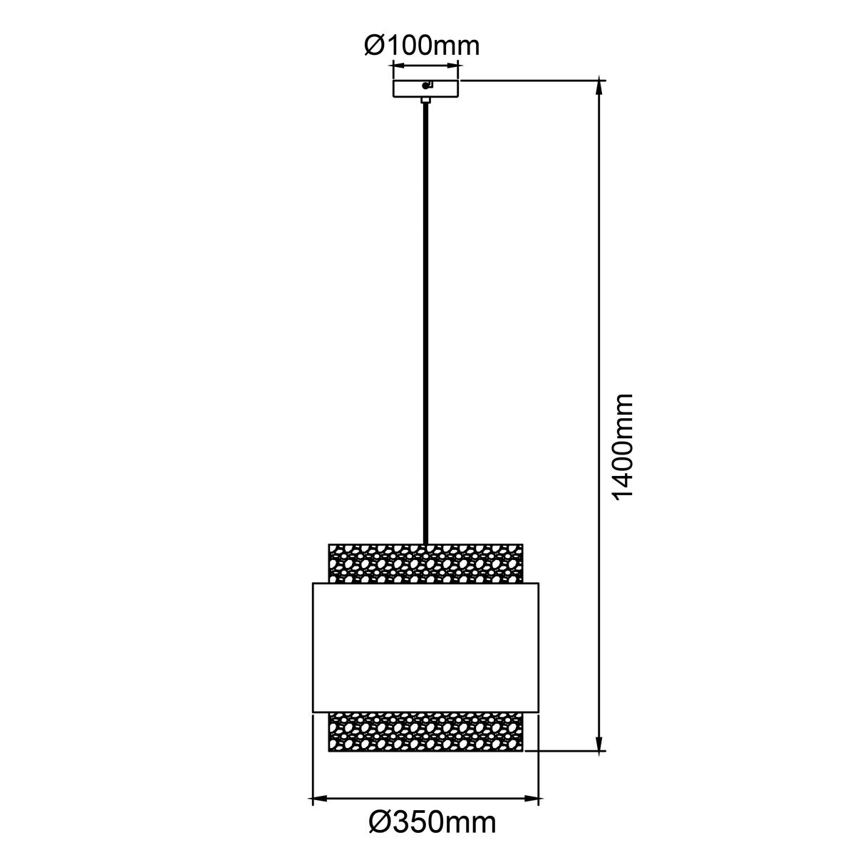 Hängeleuchte 99826/09 Waterlilly - Beige/Naturfarben, Natur, Naturmaterialien/Textil (35/140cm) - Brilliant