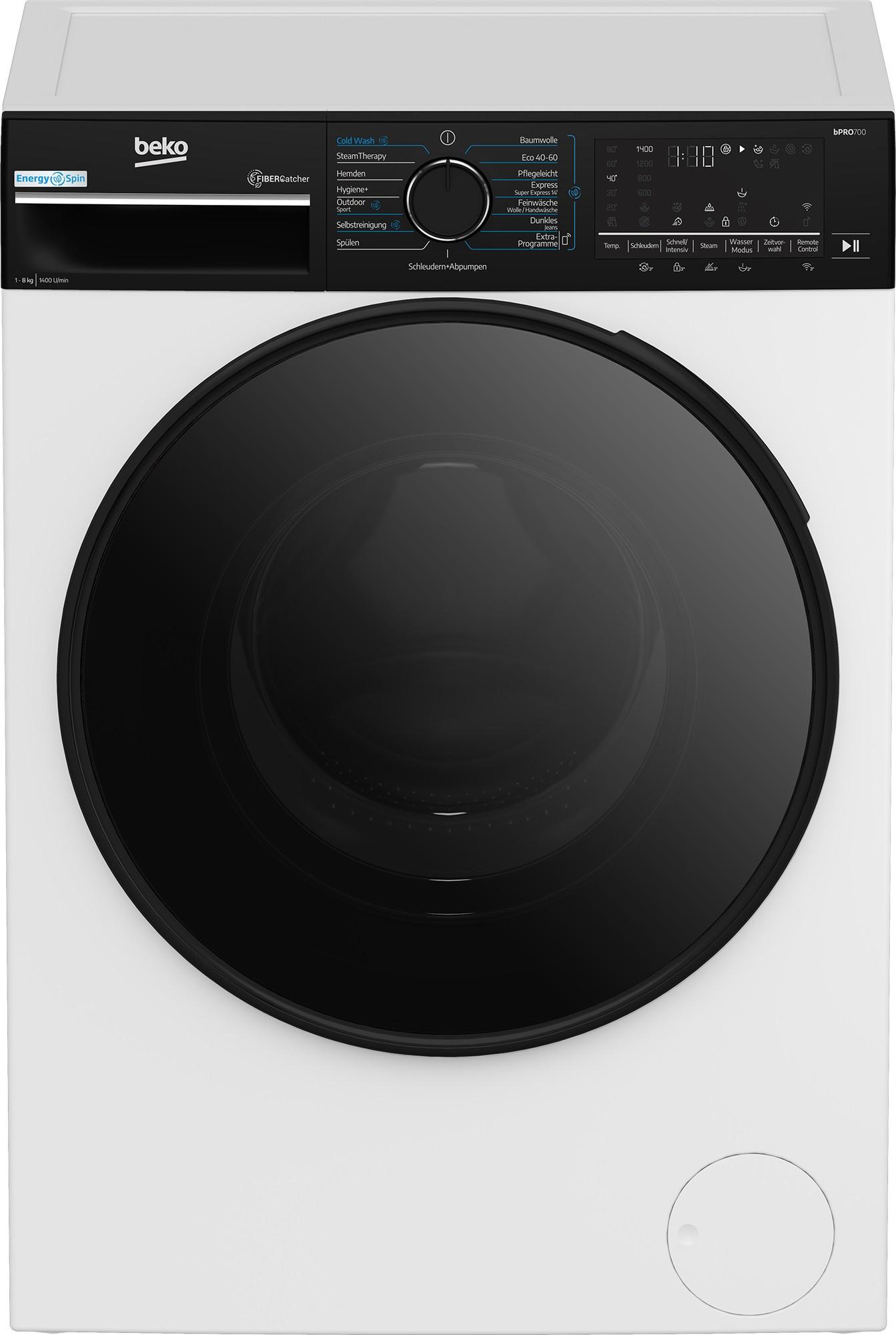 Waschmaschine B7WFT68419W Füllmenge ca. 8 kg, EEKL: A - Basics (60/84,5/55cm) - Beko