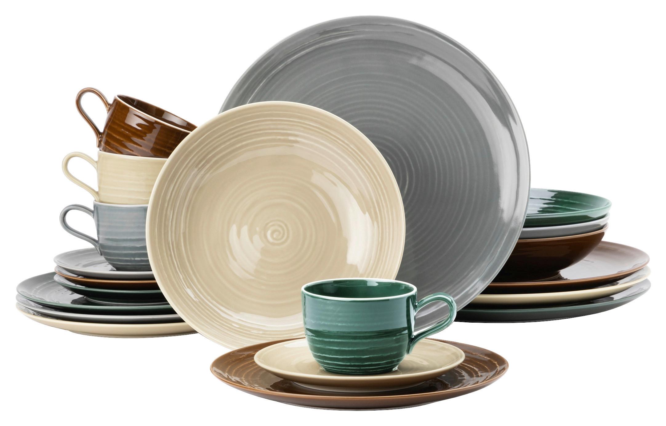Kombiservice Terra Color Glaze - Multicolor, Basics, Keramik (8,788kg) - Seltmann Weiden
