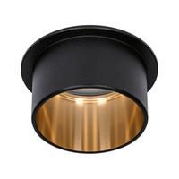 Deckenleuchte Ø 6,8 cm 1-Flammig, dimmbar - Goldfarben/Schwarz, Basics, Metall (6,8cm) - Paulmann