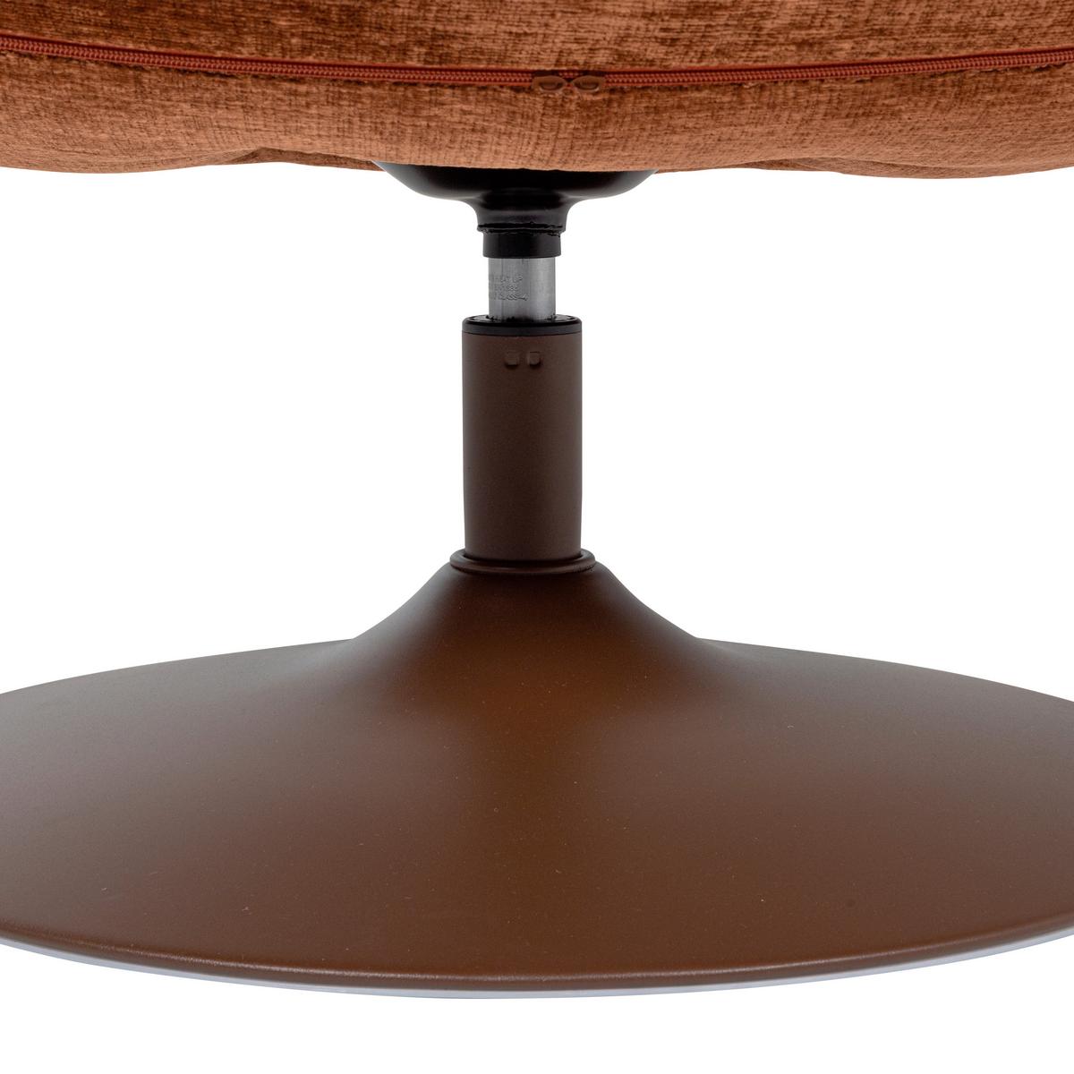 Sessel Elvi Rostfarben B: 73cm - Rostfarben/Braun, Design, Textil (73/81/84cm) - Livetastic