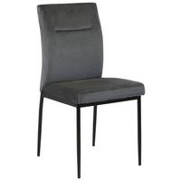 Jedálenská stolička DEMI sivá - čierna/tmavosivá, Konventionell, kov/textil (45/90,5cm) - MID.YOU