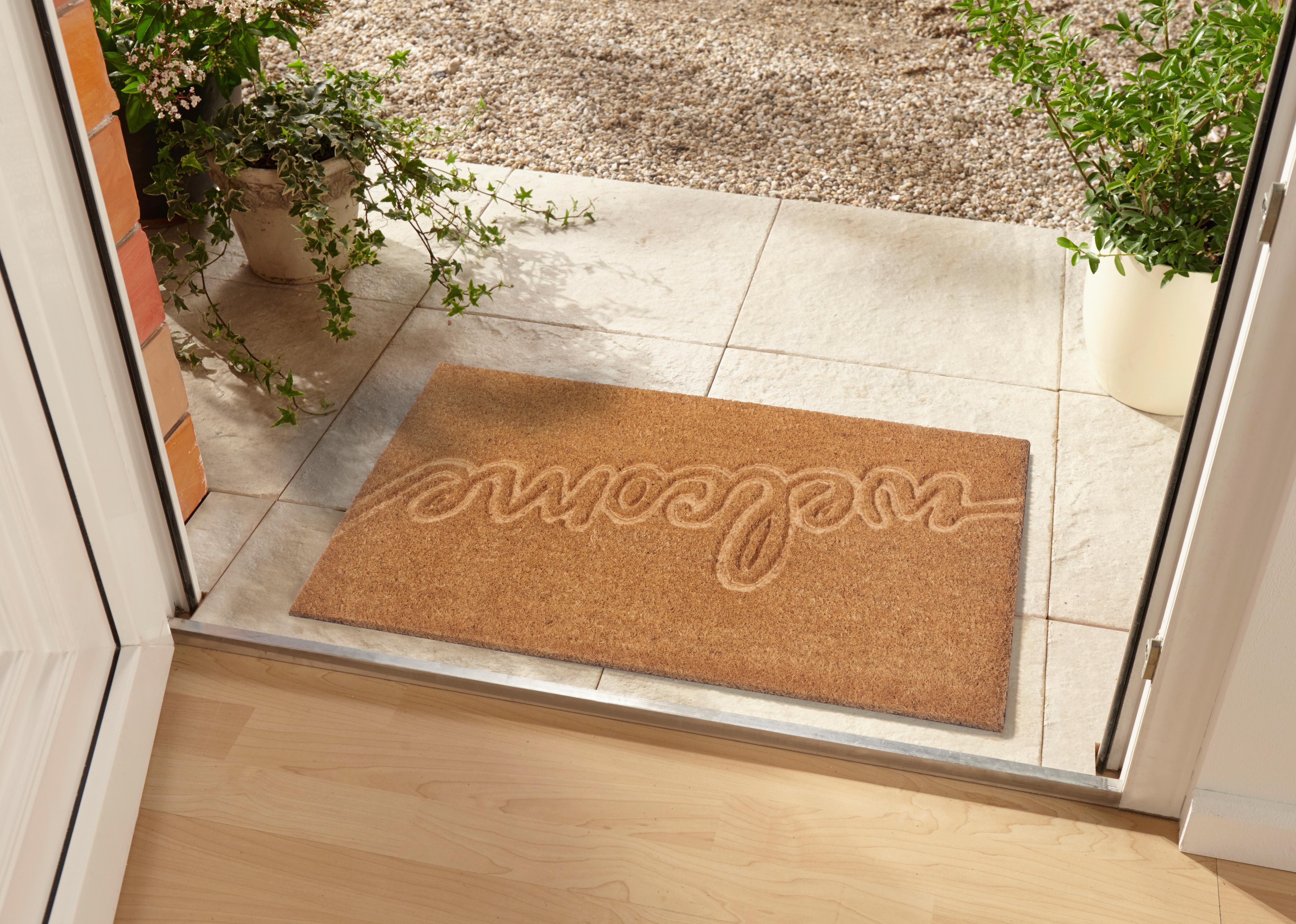 Kokosmatte Mix Mats Welcome 45x75 Cm - Hellbraun, Basics, Naturmaterialien (45/75cm) - Esposa