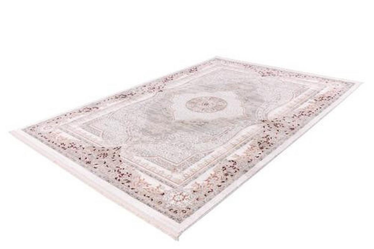 Webteppich Grau/Rosa Akropolis 160x230 cm - Rosa/Grau, Design, Textil (160/230cm) - Kayoom