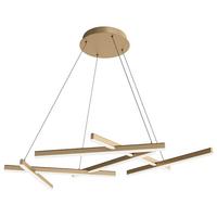 Pendelleuchte Line - Goldfarben, Basics, Kunststoff/Metall (101/5,5/66cm) - MAYTONI