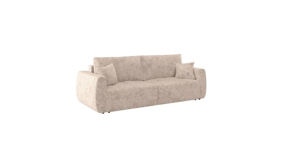 Schlafsofa Bali - Creme/Schwarz, MODERN, Holz/Textil (245/74-90/104cm) - Luca Bessoni