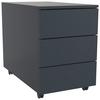 Rollcontainer Anthrazit Dalosa 39x55x70 Cm - Anthrazit, MODERN, Holzwerkstoff/Kunststoff (39/55/70cm) - MID.YOU