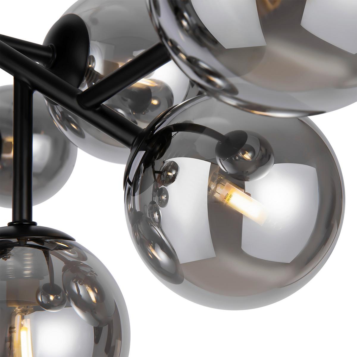 Deckenleuchte Dallas - Schwarz, Trend, Glas/Metall (60/20/60cm) - MAYTONI