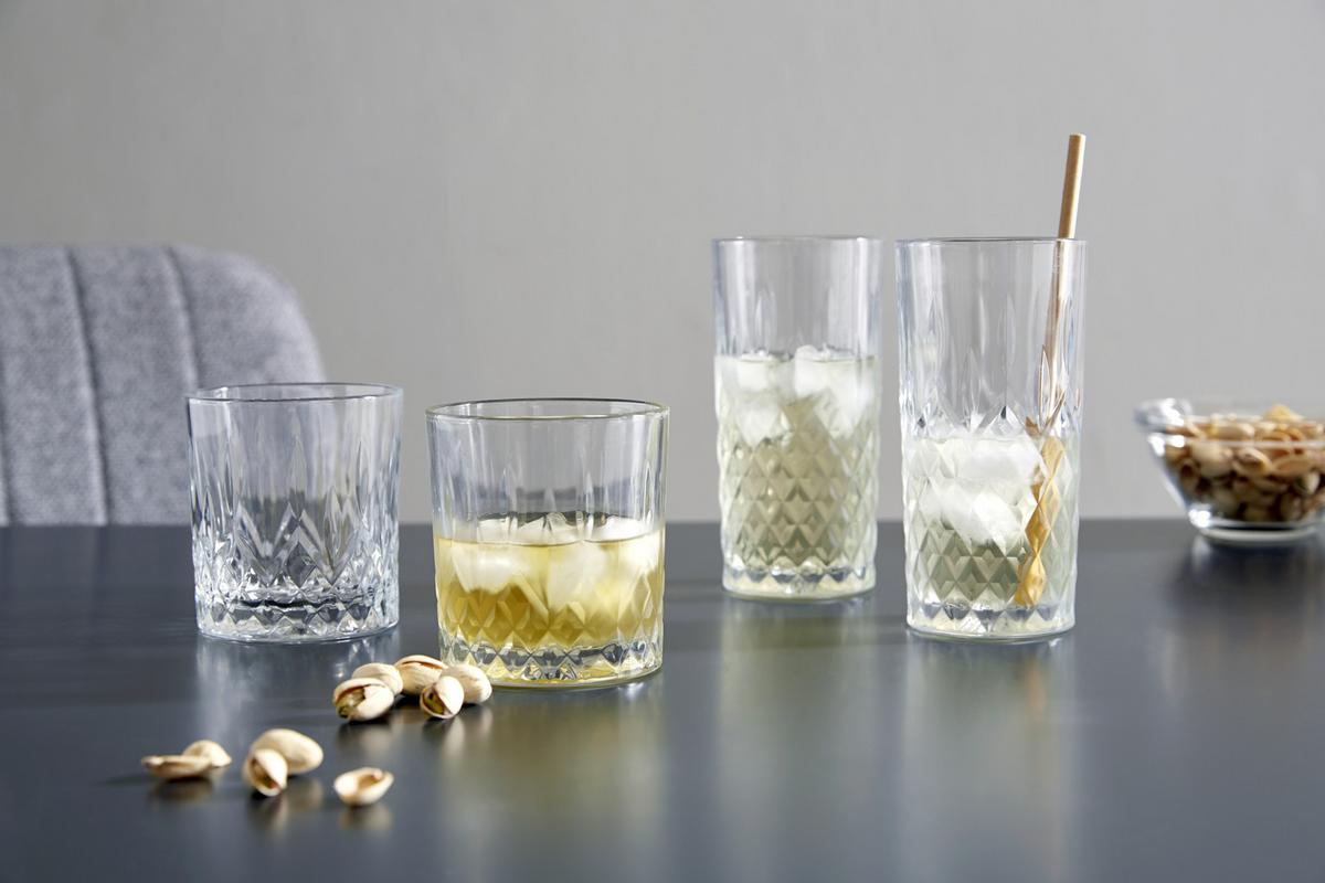 Longdrinkglas Daniel 2er-Set, Je ca. 356 ml - Klar, KONVENTIONELL, Glas (356ml) - James Wood