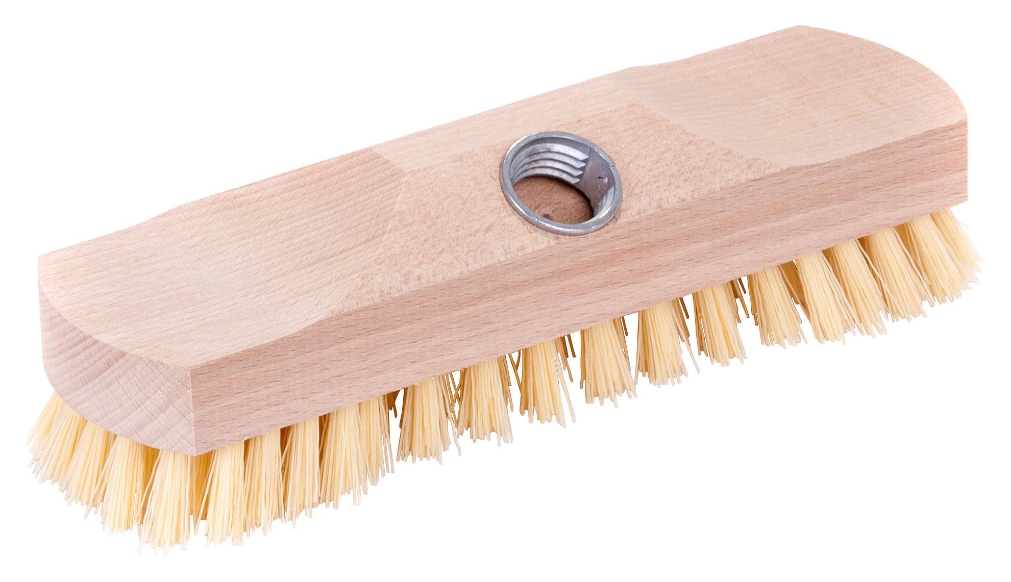 Reinigungsbürste Holz L: 22 Cm Kunststoff-Borsten Ohne Stiel - Naturfarben, KONVENTIONELL, Holz/Kunststoff (6/22cm) - Ondega
