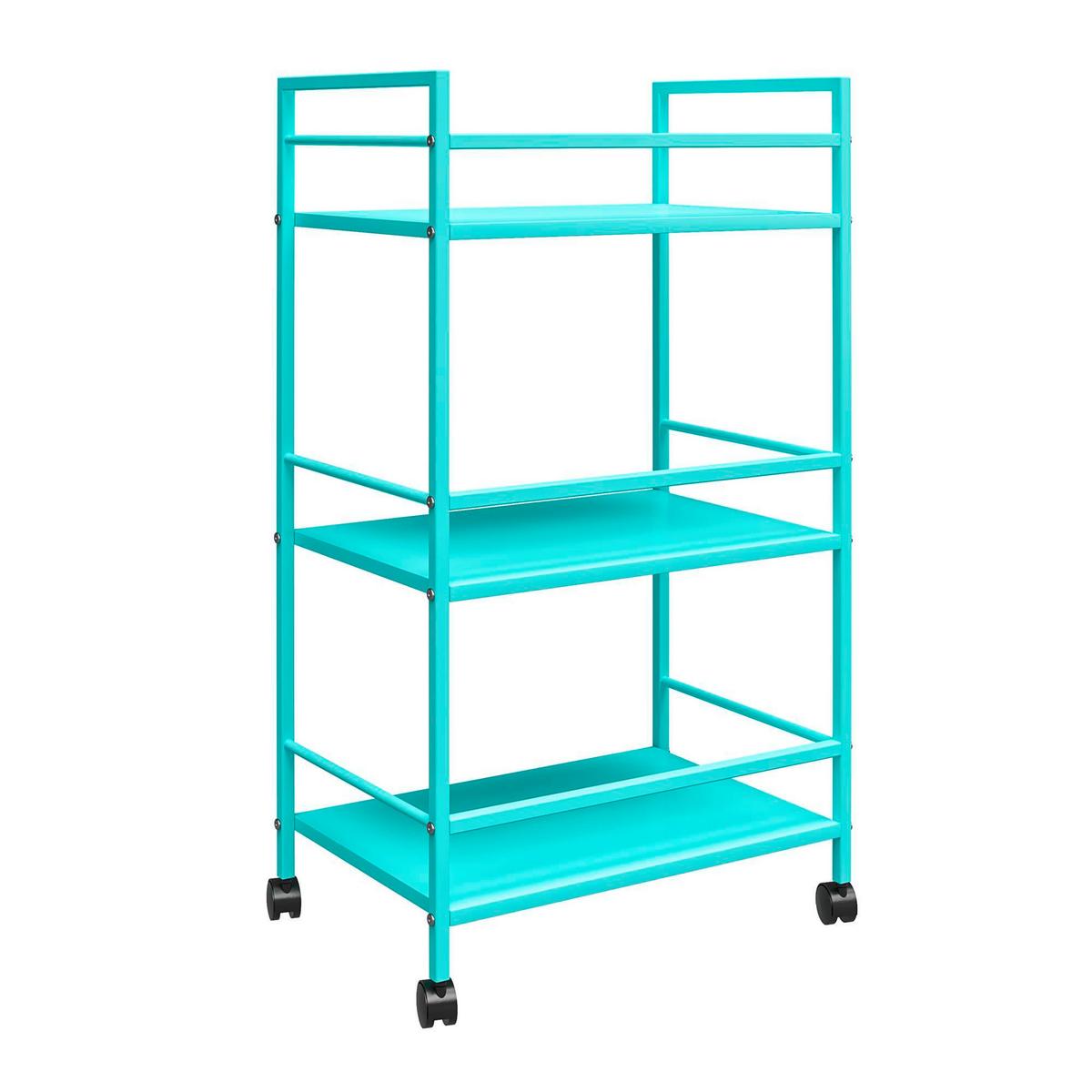 Servierwagen Cache Mintgrün B: 43 cm - Mintgrün, Design, Kunststoff/Metall (43/77/29cm) - MID.YOU