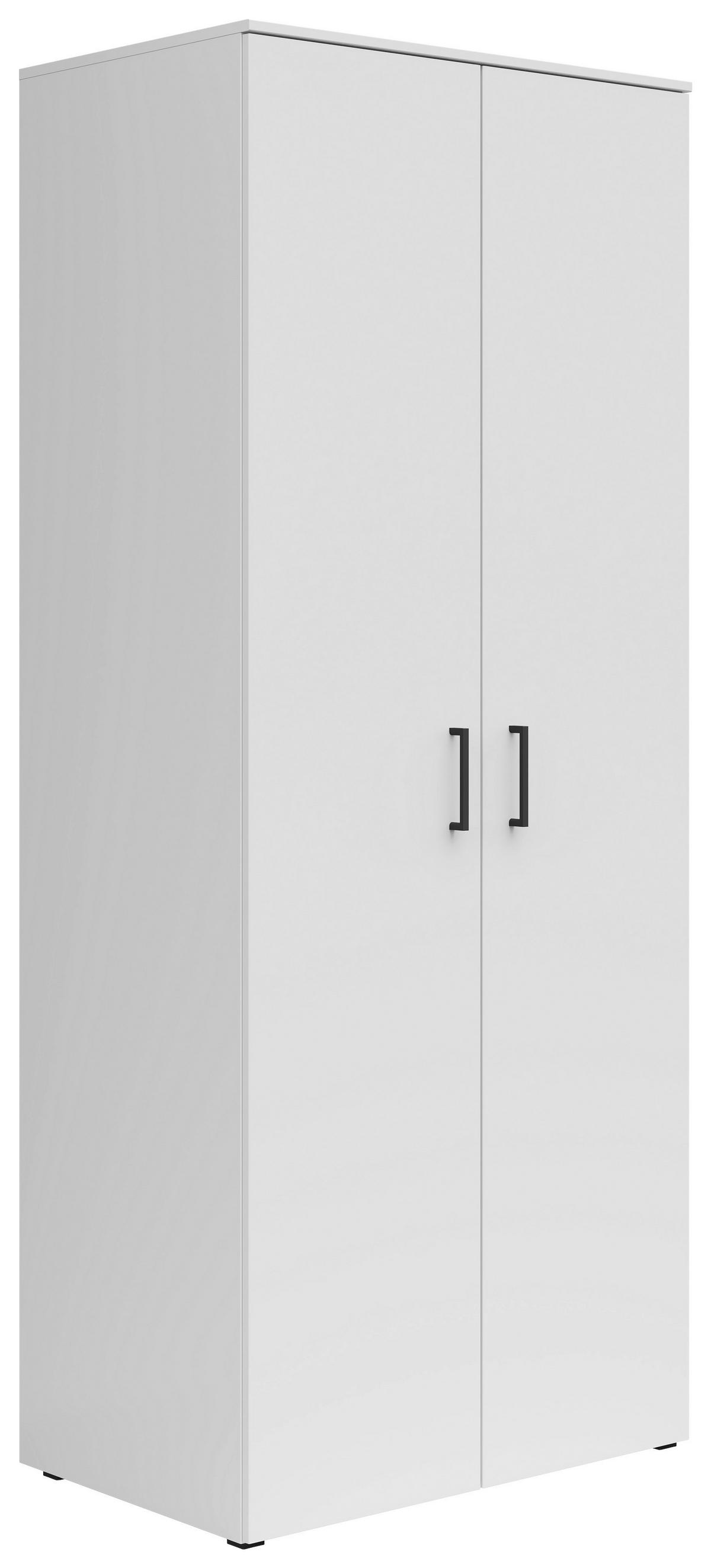 Skriňa MULTISTAURAUM - čierna/biela, Modern, kompozitné drevo/plast (80/195/52cm)