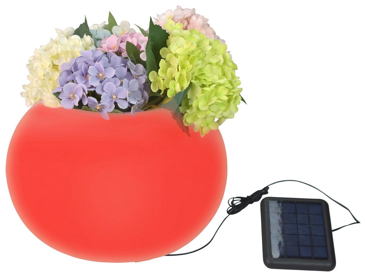 SOLÁRNÍ SVÍTIDLO VASE - bílá, Konvenční, plast (25/20cm) - Modern Living