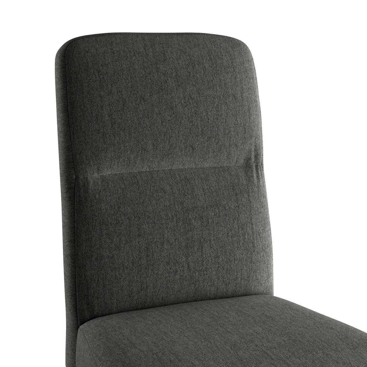 Stuhl Emma Ii - Eichefarben/Schwarz, KONVENTIONELL, Holz/Textil (43/91/58cm)