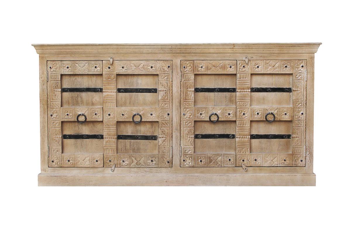 SIDEBOARD Naturfarben B: 180cm - Naturfarben, Design, Holz (180/90/45cm) - MID.YOU