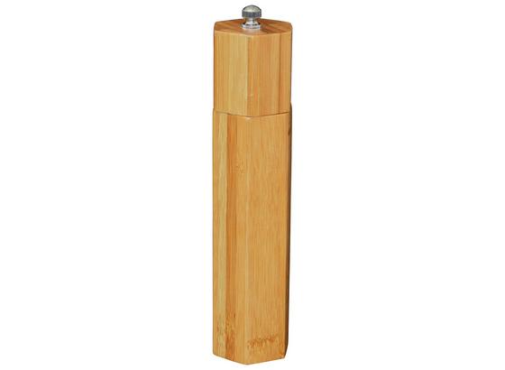 Pfeffermühle Hexagon 8 Pfeffermühle Hexagon 8" - Braun, MODERN, Holz/Keramik (5,5/22cm) - Collini